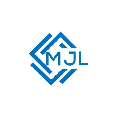 Beyaz arkaplanda MJL harf logosu tasarımı. MJL yaratıcı daire harfi logosu konsepti. MJL harf tasarımı.