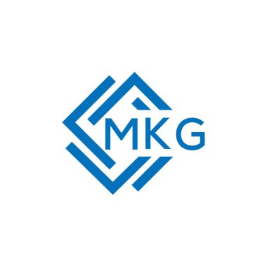 Beyaz arkaplanda MKG harf logosu tasarımı. MKG yaratıcı daire harfi logosu konsepti. MKG harf tasarımı.