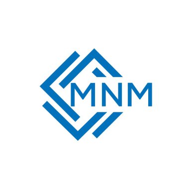 Beyaz arka planda MNM harf logosu tasarımı. MNM yaratıcı daire harfi logosu konsepti. MNM harf tasarımı.