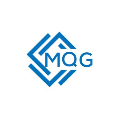 Beyaz arkaplanda MQG harf logosu tasarımı. MQG yaratıcı daire harfi logosu konsepti. MQG harf tasarımı.