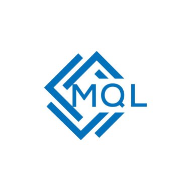 Beyaz arkaplanda MQL harf logosu tasarımı. MQL yaratıcı daire harfi logosu konsepti. MQL harf tasarımı.