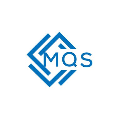Beyaz arka planda MQS harf logosu tasarımı. MQS yaratıcı daire harfi logosu konsepti. MQS harf tasarımı.