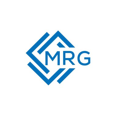 Beyaz arka planda MRG harfli logo tasarımı. MRG yaratıcı daire harfi logosu. MRG harf tasarımı.