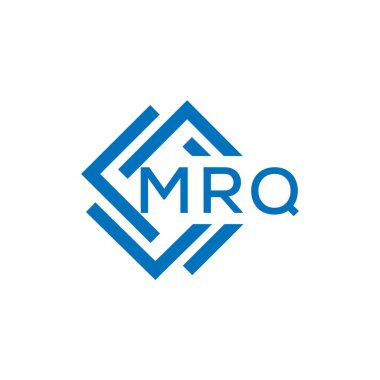 Beyaz arka planda MRQ harfi logo tasarımı. MRQ yaratıcı daire harfi logosu. MRQ harf tasarımı.