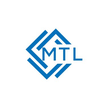 Beyaz arkaplanda MTL harf logosu tasarımı. MTL yaratıcı daire harfi logosu konsepti. MTL harf tasarımı.