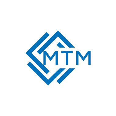 Beyaz arkaplanda MTM harf logosu tasarımı. MTM yaratıcı daire harfi logosu konsepti. MTM harf tasarımı.