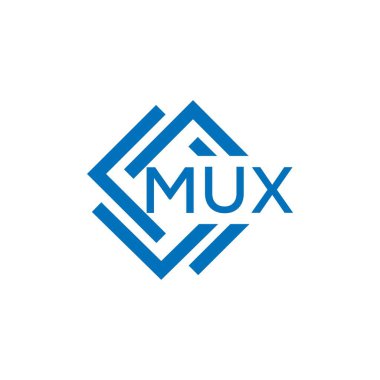 Beyaz arka planda MUX harfli logo tasarımı. MUX yaratıcı daire harfi logosu konsepti. MUX harf dizaynı. Beyaz arkaplanda MUX harf logosu tasarımı. MUX yaratıcı daire harfi logosu konsepti. MUX harf tasarımı.