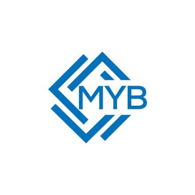 Beyaz arka planda MYB harfi logo tasarımı. MYB yaratıcı daire harfi logosu konsepti. MYB harf tasarımı. Beyaz arkaplanda MYB harfi logo tasarımı. MYB yaratıcı daire harfi logosu konsepti. MYB harf tasarımı.