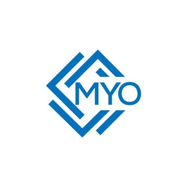 Beyaz arka planda MYO harf logosu tasarımı. MYO yaratıcı daire harfi logosu konsepti. MYO harf tasarımı. MYO harfi logo tasarımı beyaz arkaplanda. MYO yaratıcı daire harfi logosu konsepti. MYO harf tasarımı.