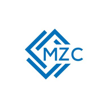 Beyaz arka planda MZC harf logosu tasarımı. MZC yaratıcı daire harfi logosu konsepti. MZC harf tasarımı.