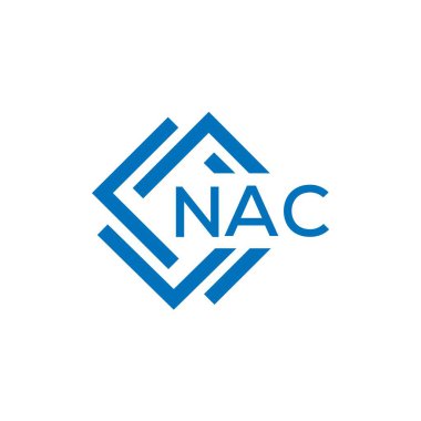 Beyaz arka planda NAC harfi logo tasarımı. NAC yaratıcı daire harfi logosu. NAC harf tasarımı.