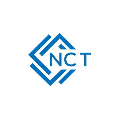 Beyaz arka planda NCt harfli logo tasarımı. NCT yaratıcı daire harfi logosu. NCt harf tasarımı.
