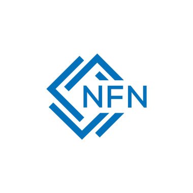 Beyaz arka planda NFN harf logosu tasarımı. NFN yaratıcı daire harfi logosu konsepti. NFN harf tasarımı.