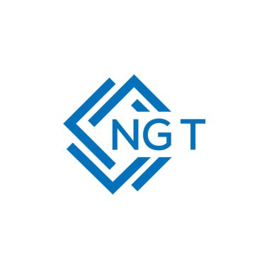 Beyaz arka planda NGT harf logosu tasarımı. NGT yaratıcı daire harfi logosu konsepti. NGT harf tasarımı.