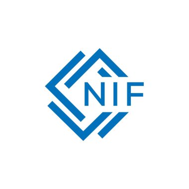 Beyaz arkaplanda NIF harf logosu tasarımı. NIF yaratıcı daire harfi logosu. NIF mektup tasarımı. Beyaz arkaplanda NIF mektup logosu tasarımı. NIF yaratıcı daire harfi logosu. NIF harf tasarımı.