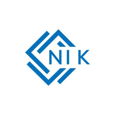 Beyaz arka planda NIK harf logosu tasarımı. NIK yaratıcı daire harfi logosu. NIK harf dizaynı. Beyaz arka planda NIK harf logosu tasarımı. NIK yaratıcı daire harfi logosu. NIK harf tasarımı.