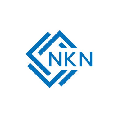 Beyaz arkaplanda NKN harf logosu tasarımı. NKN yaratıcı daire harfi logosu konsepti. NKN harf tasarımı.