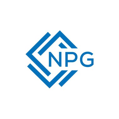 Beyaz arka planda NPG harfi logo tasarımı. NPG yaratıcı daire harfi logosu konsepti. NPG harf tasarımı.