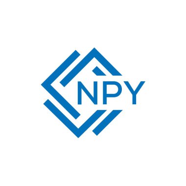 Beyaz arkaplanda NPY harf logosu tasarımı. NPY yaratıcı daire harfi logosu. NPY harf tasarımı.