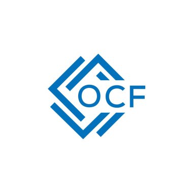 Beyaz arka planda OCF harf logosu tasarımı. OCF yaratıcı daire harfi logosu konsepti. OCF harf dizaynı. Beyaz arkaplanda OCF harf logosu tasarımı. OCF yaratıcı daire harfi logosu konsepti. OCF harf tasarımı.