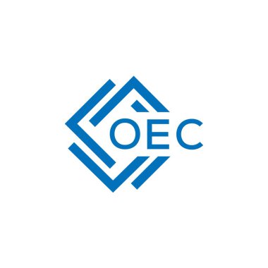 Beyaz arka planda OEC mektup logosu tasarımı. OEC yaratıcı daire harfi logosu konsepti. OEC mektup tasarımı.