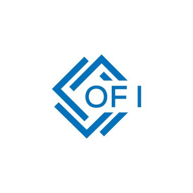 Beyaz arka planda OFI harf logosu tasarımı. Yaratıcı yuvarlak harf logosu kavramı. OFI harf dizaynı. Beyaz arka planda OFI harf logosu tasarımı. Yaratıcı yuvarlak harf logosu kavramı. OFI harf tasarımı.