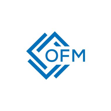 Beyaz arka planda OFM harf logosu tasarımı. OFM yaratıcı daire harfi logosu konsepti. OFM harf dizaynı. Beyaz arkaplanda OFM harf logosu tasarımı. OFM yaratıcı daire harfi logosu konsepti. OFM harf tasarımı.