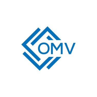 Beyaz arka planda OMV harf logosu tasarımı. OMV yaratıcı daire harfi logosu konsepti. OMV harf dizaynı. Beyaz arkaplanda OMV harf logosu tasarımı. OMV yaratıcı daire harfi logosu konsepti. OMV harf tasarımı.