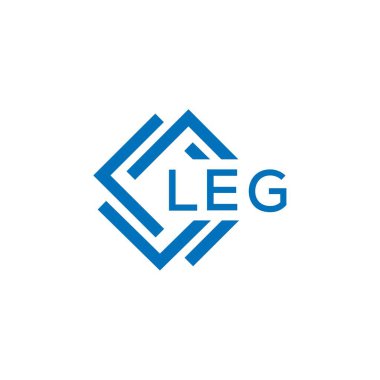 Beyaz arkaplanda LEG harf logosu tasarımı. Bacak yaratıcı daire harfi logosu. LEG harf tasarımı. Beyaz arkaplanda LEG harf logosu tasarımı. Bacak yaratıcı daire harfi logosu. LEG harf tasarımı.