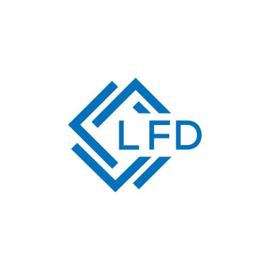 Beyaz arka planda LFD harf logosu tasarımı. LFD yaratıcı daire harfi logosu konsepti. LFD mektup tasarımı. LFD 'nin beyaz arka planda logo tasarımı. LFD yaratıcı daire harfi logosu konsepti. LFD harf tasarımı.