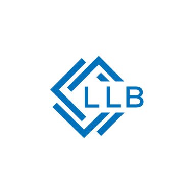 Beyaz arka planda LLB harfi logo tasarımı. LLB yaratıcı daire harfi logosu konsepti. LLB harf tasarımı.