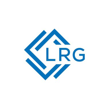 Beyaz arkaplanda LRG harf logosu tasarımı. LRG yaratıcı daire harfi logosu konsepti. LRG harf tasarımı.