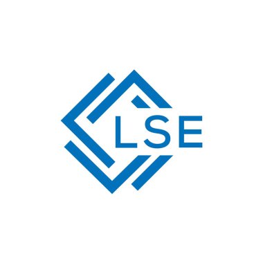 Beyaz arka planda LSE harfi logo tasarımı. LSE yaratıcı daire harfi logosu. LSE harf tasarımı.