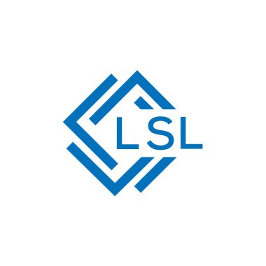 Beyaz arkaplanda LSL harf logosu tasarımı. LSL yaratıcı daire harfi logosu konsepti. LSL harf tasarımı.