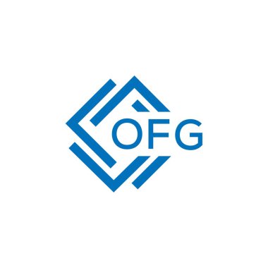 Beyaz arka planda OFG harf logosu tasarımı. OFG yaratıcı daire harfi logosu konsepti. OFG harf tasarımı. Beyaz arkaplanda OFG harfi logo tasarımı. OFG yaratıcı daire harfi logosu konsepti. OFG harf tasarımı.