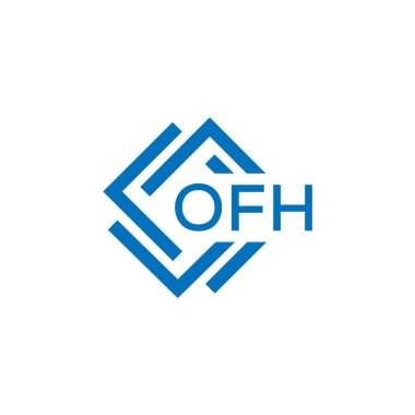 Beyaz arka planda OFH harf logosu tasarımı. OFH yaratıcı daire harfi logosu konsepti. OFH harf dizaynı. Beyaz arka planda OFH harfi logo tasarımı. OFH yaratıcı daire harfi logosu konsepti. OFH harf tasarımı.