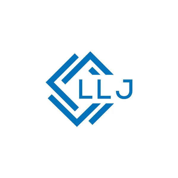 Llj 디자인은 배경에 있습니다 Llj Llj 디자인 — 스톡 벡터