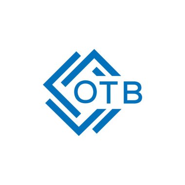 Beyaz arka planda OTB harfi logo tasarımı. OTB yaratıcı daire harfi logosu konsepti. OTB harf tasarımı.