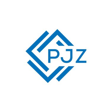 Beyaz arkaplanda PJZ harf logosu tasarımı. PJZ yaratıcı daire harfi logosu konsepti. PJZ harf tasarımı.