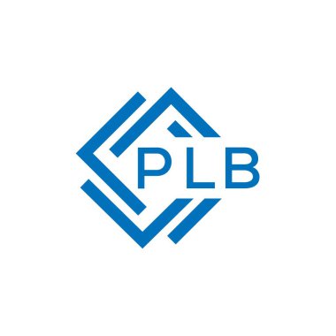 Beyaz arka planda PLB harfi logo tasarımı. PLB yaratıcı daire harfi logosu konsepti. PLB harf tasarımı.