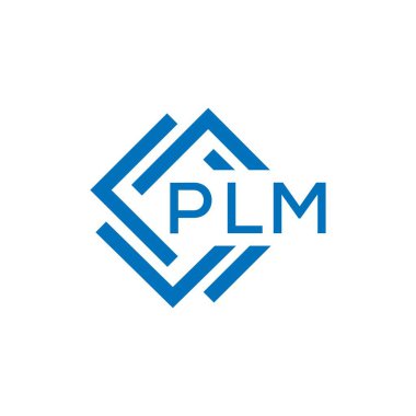Beyaz arkaplanda PLM harf logosu tasarımı. PLM yaratıcı daire harfi logosu konsepti. PLM harf tasarımı.