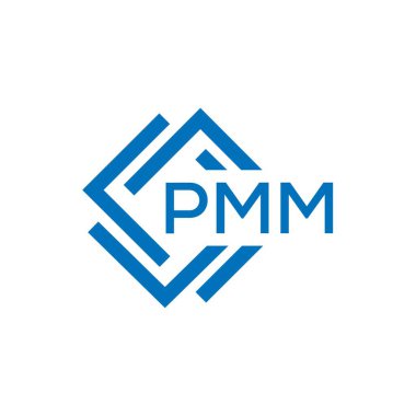 Beyaz arkaplanda PMM harf logosu tasarımı. PMM yaratıcı daire harfi logosu konsepti. PMM harf tasarımı.