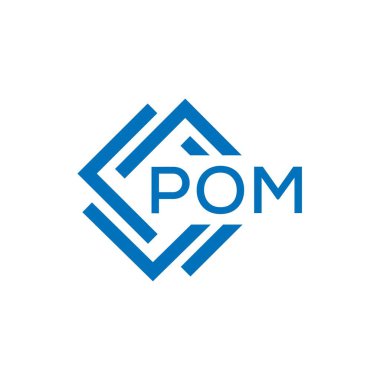 Beyaz arka planda POM harfi logo tasarımı. POM yaratıcı daire harfi logosu konsepti. POM harf tasarımı. Beyaz arkaplanda POM harfi logosu tasarımı. POM yaratıcı daire harfi logosu konsepti. POM harf tasarımı.