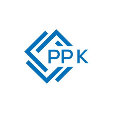 Beyaz arkaplanda PPK harf logosu tasarımı. PPK yaratıcı daire harfi logosu. PPK harf tasarımı.