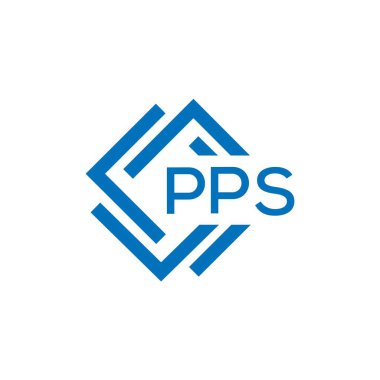 Beyaz arka planda PPS harfli logo tasarımı. PPS yaratıcı daire harfi logosu konsepti. PPS harf tasarımı.