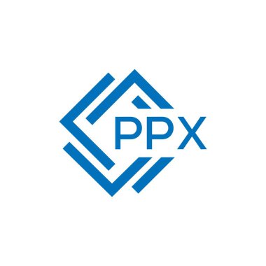 Beyaz arkaplanda PPX harfli logo tasarımı. PPX yaratıcı daire harfi logosu. PPX harf tasarımı.