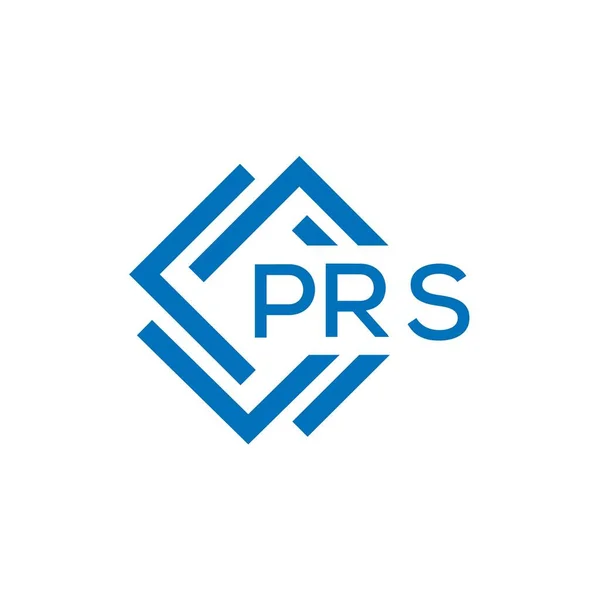 白い背景のPrsの手紙のロゴデザイン Prsクリエイティブサークルレターロゴコンセプト Prsレターデザイン — ストックベクタ