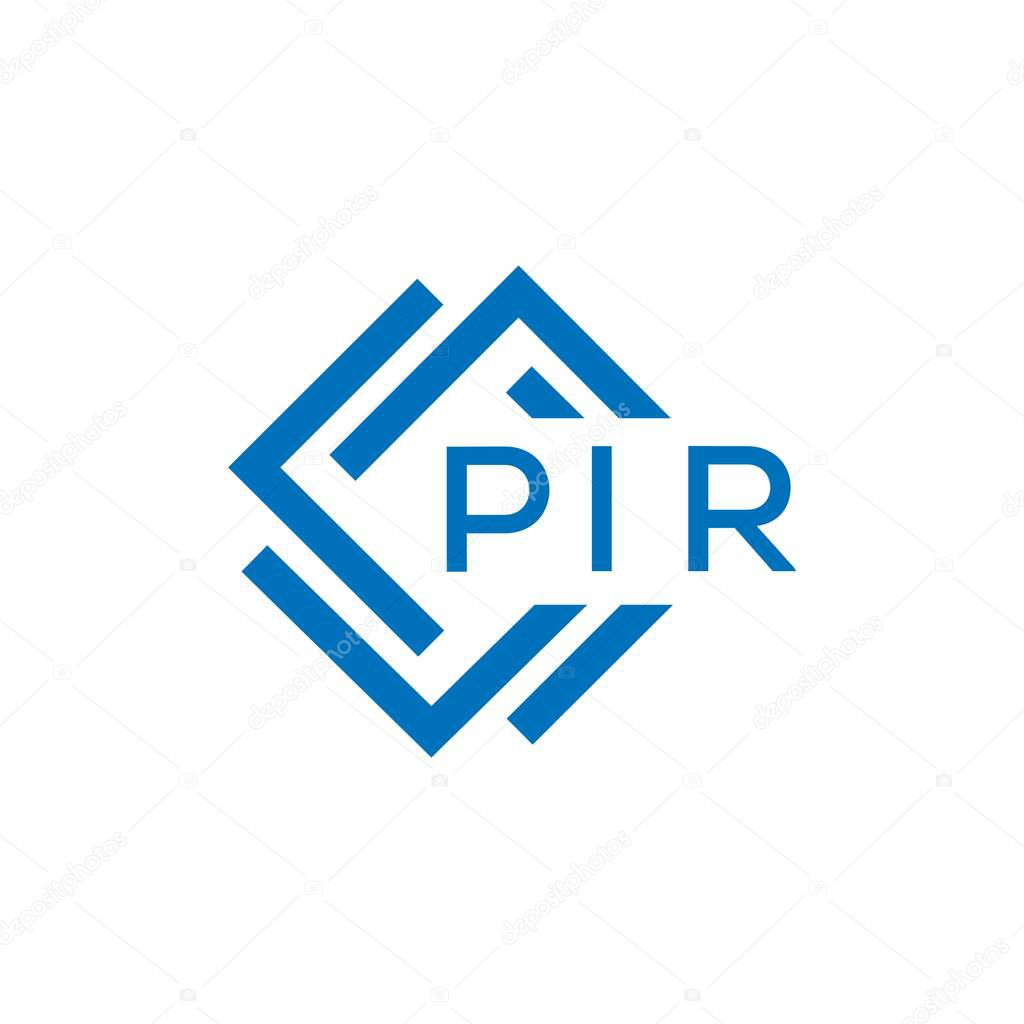 PIR letter logo design on white background. PIR creative circle letter logo concept. PIR letter design.