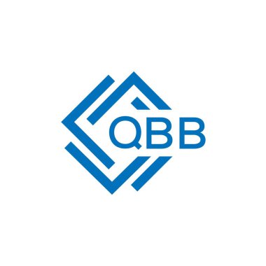 Beyaz arkaplanda QBB harfi logo tasarımı. QBB yaratıcı daire harfi logosu konsepti. QBB harf tasarımı.