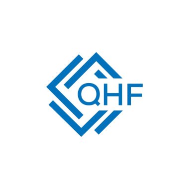 Beyaz arkaplanda QHF harf logosu tasarımı. QHF yaratıcı daire harfi logosu konsepti. QHF harf tasarımı. Beyaz arkaplanda QHF harf logosu tasarımı. QHF yaratıcı daire harfi logosu konsepti. QHF harf tasarımı.